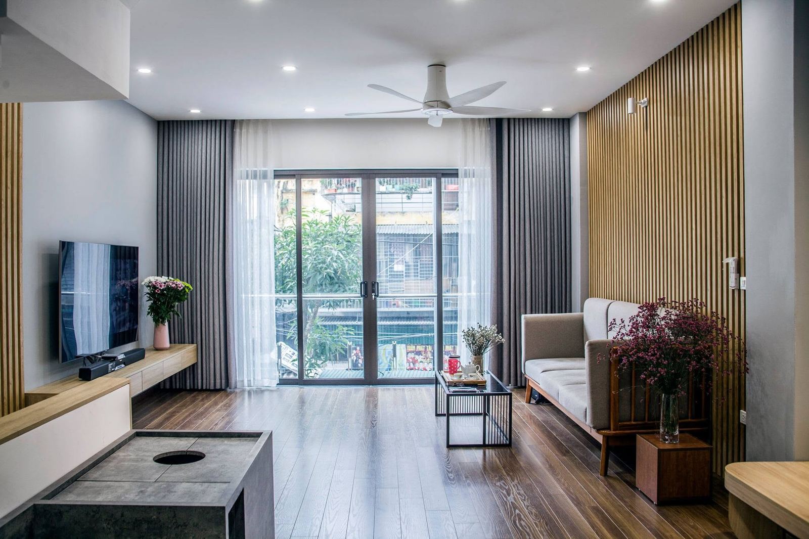 Phòng khách Shophouse Vĩnh Tuy